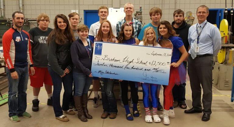 Braham High School Receives BIG Check from Productivity and the Gene ...