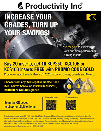 Kennametal Increase Your Grades, Turn Up The Savings! 